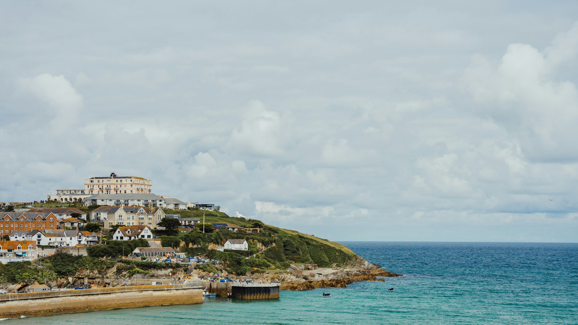 Newquay by the Cornish coastline