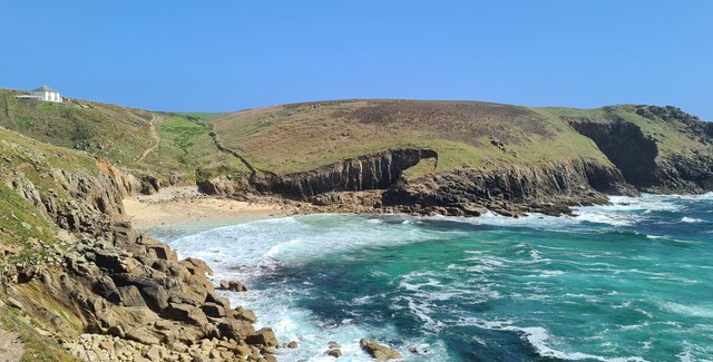 Mill Bay seen from the coast path geograph.org.uk 6847643