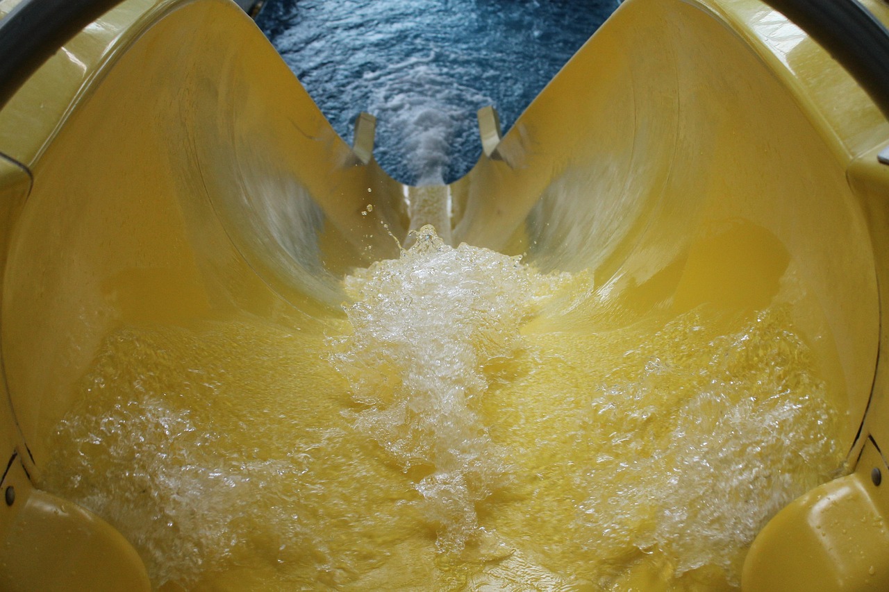 A flume water ride in Cornwall
