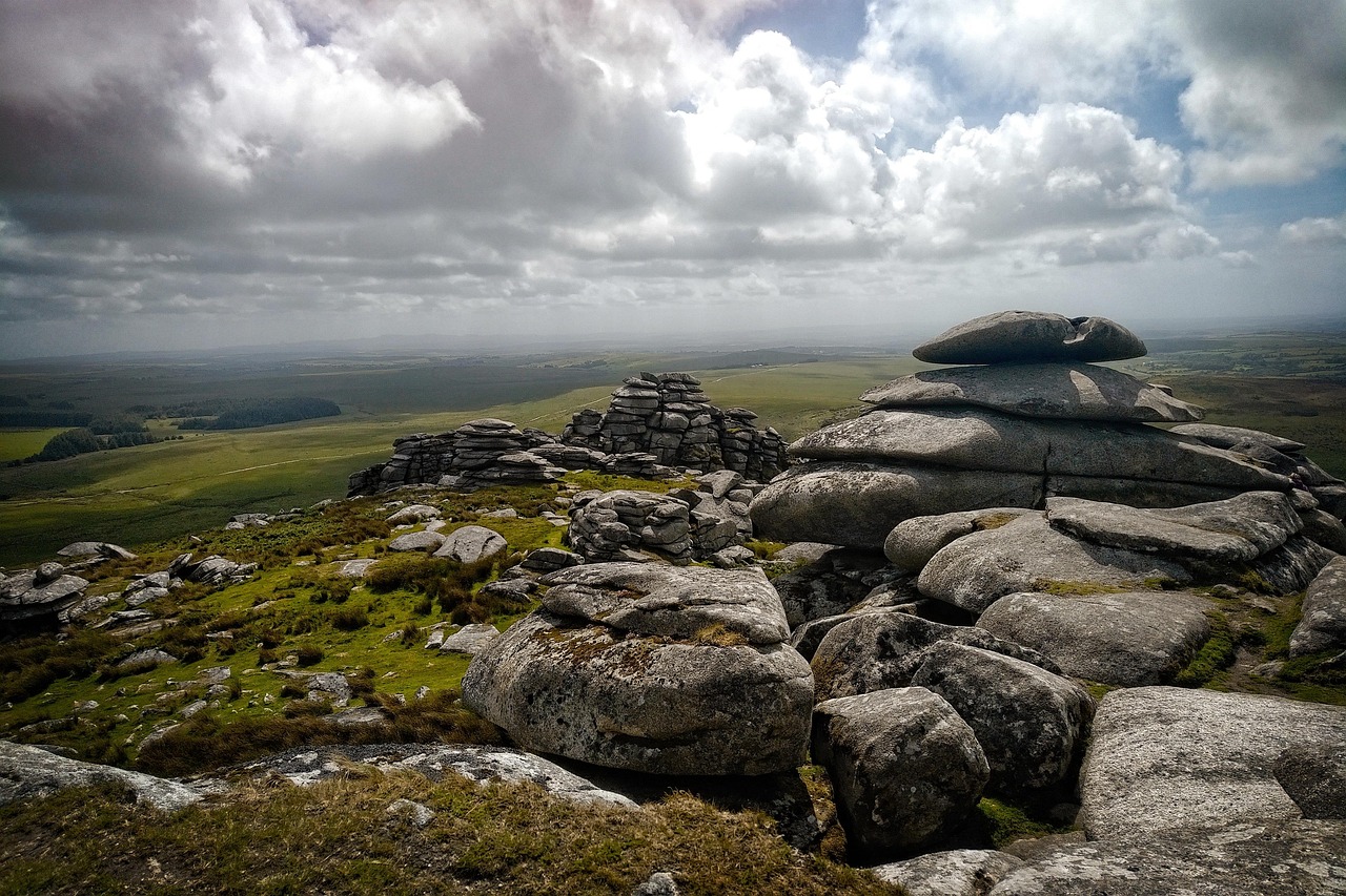 Granite outcrops on Bodmin Moor