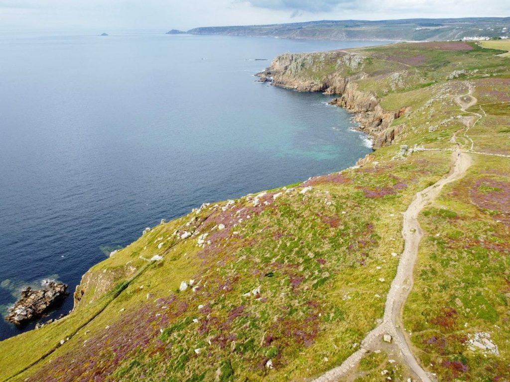 A coastal path along the cliffs at Land’s End