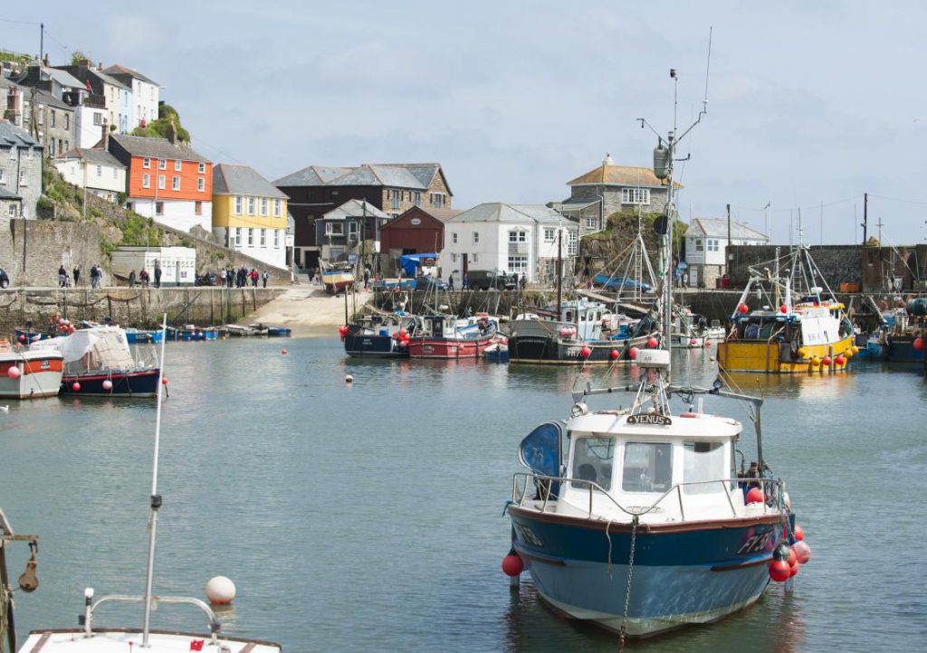 The port at Mevagissey in Cornwall
