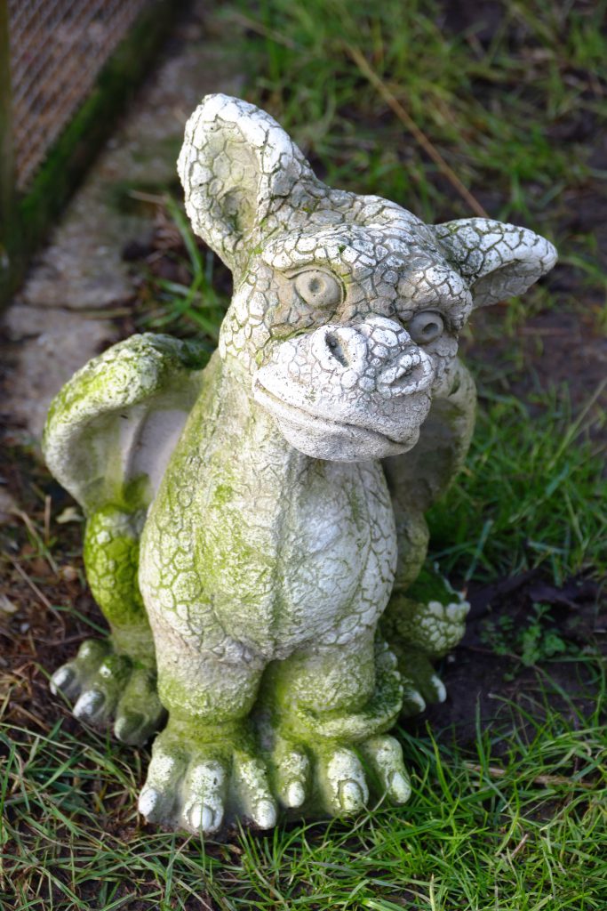 small ceramic dragon statue