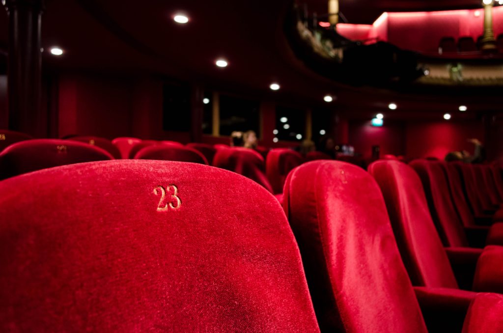 a row of theatre seats