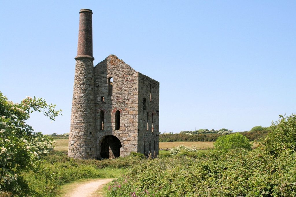 A ruin of a Cornish mine 
